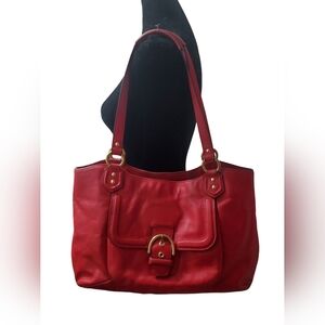 Coach Campbell‎ Belle Red Leather Bag